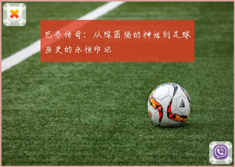 巴乔传奇：从绿茵场的神话到足球历史的永恒印记